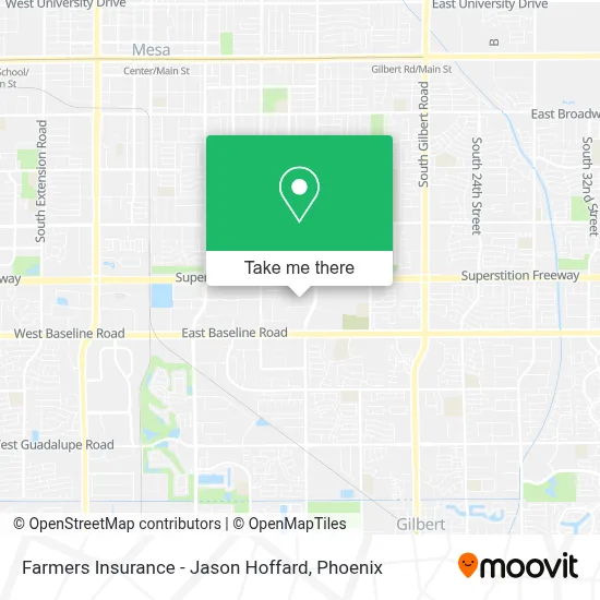 Farmers Insurance - Jason Hoffard map