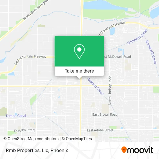 Rmb Properties, Llc map