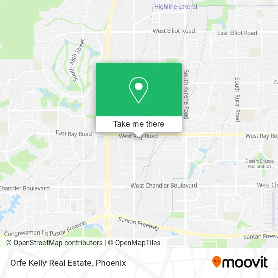 Orfe Kelly Real Estate map