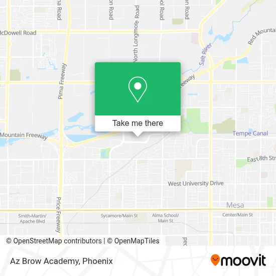 Az Brow Academy map