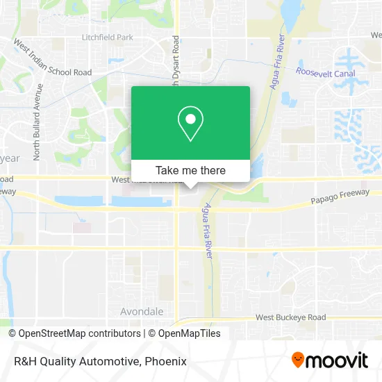 R&H Quality Automotive map