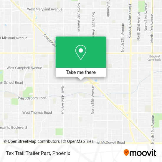 Tex Trail Trailer Part map