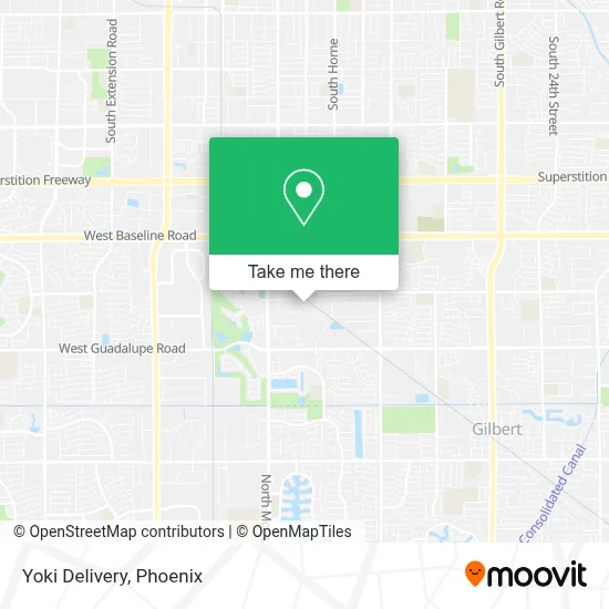 Yoki Delivery map