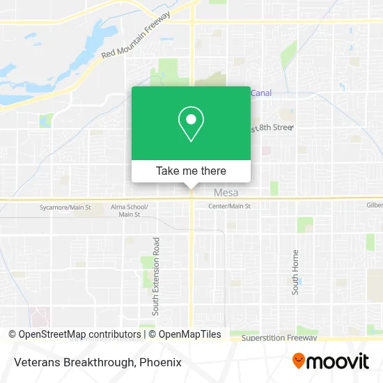 Veterans Breakthrough map