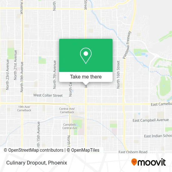 Culinary Dropout map