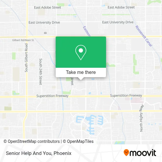 Senior Help And You map