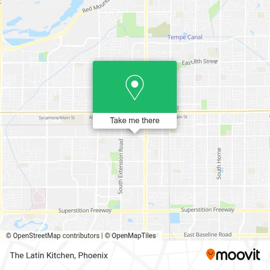 The Latin Kitchen map