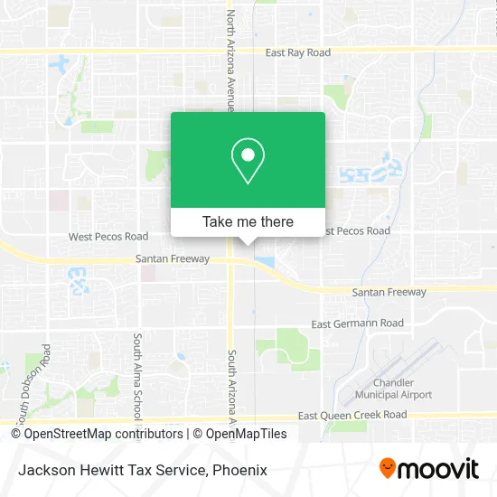 Jackson Hewitt Tax Service map