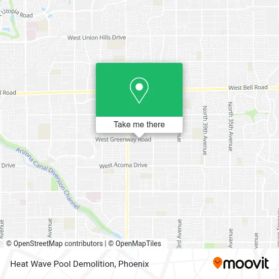 Heat Wave Pool Demolition map