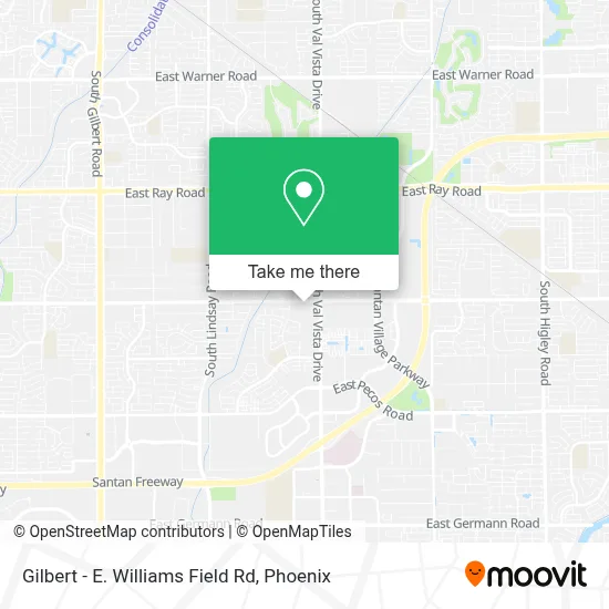 Gilbert - E. Williams Field Rd map