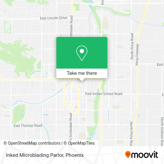 Inked Microblading Parlor map