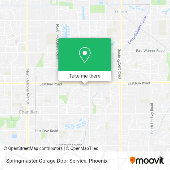 Springmaster Garage Door Service map