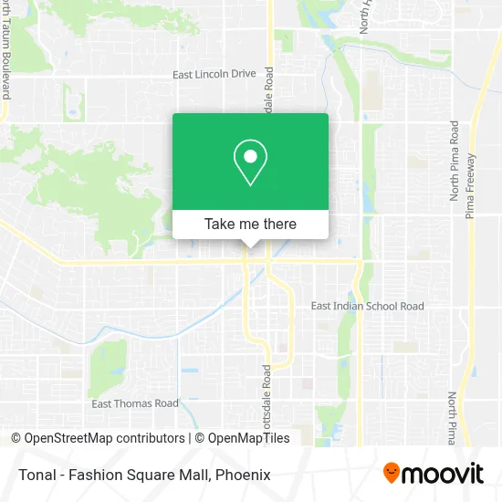Tonal - Fashion Square Mall map