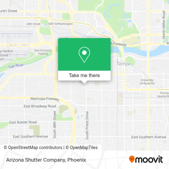 Arizona Shutter Company map