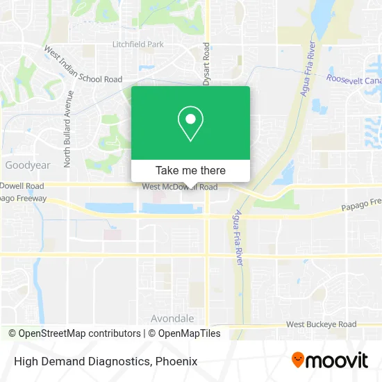 High Demand Diagnostics map
