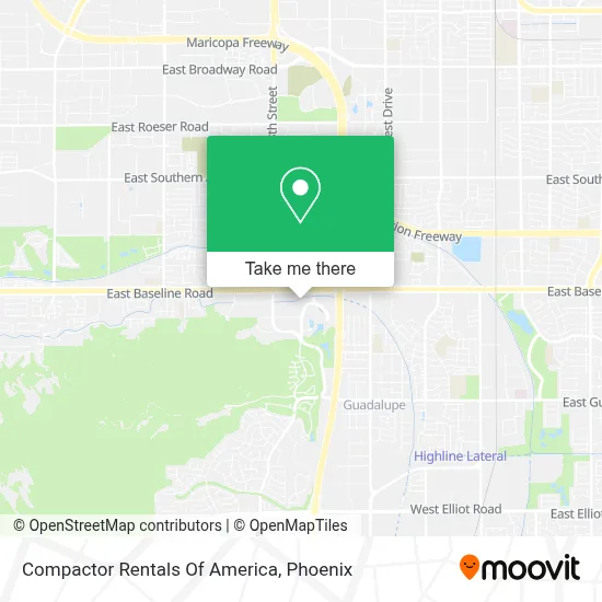 Compactor Rentals Of America map