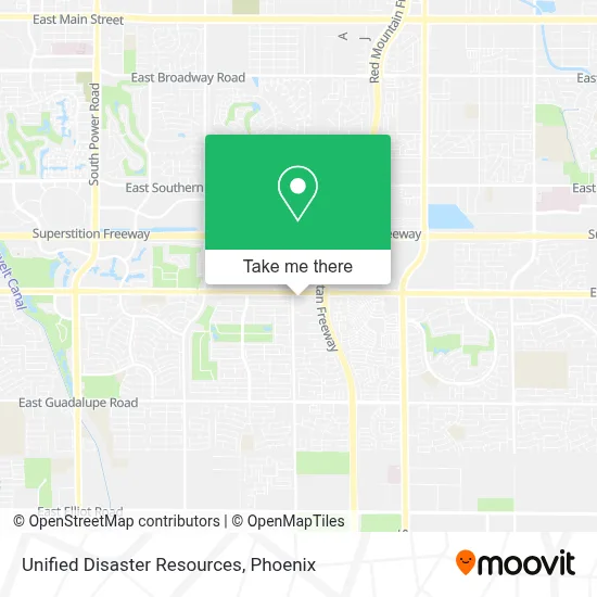 Unified Disaster Resources map
