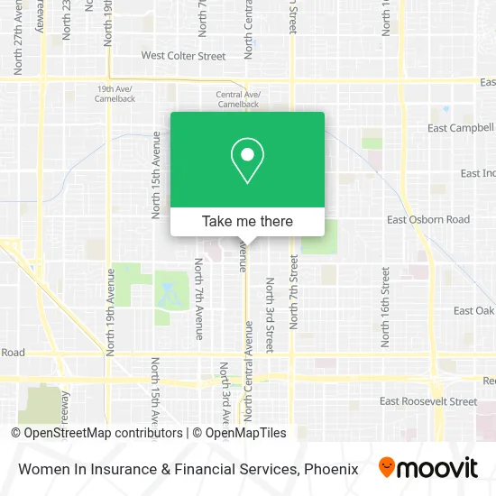 Women In Insurance & Financial Services map