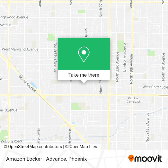 Amazon Locker - Advance map