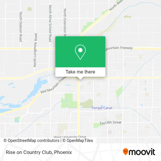 Rise on Country Club map