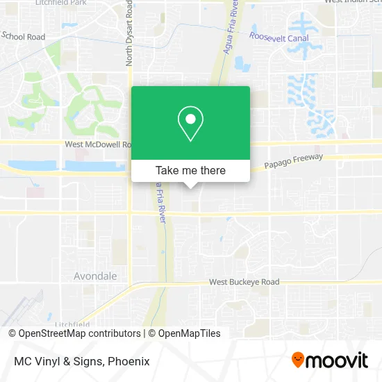 MC Vinyl & Signs map