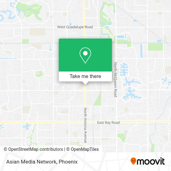 Asian Media Network map