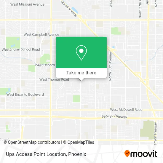 Ups Access Point Location map