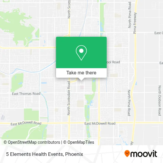 5 Elements Health Events map