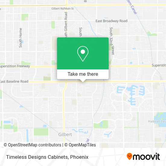 Timeless Designs Cabinets map