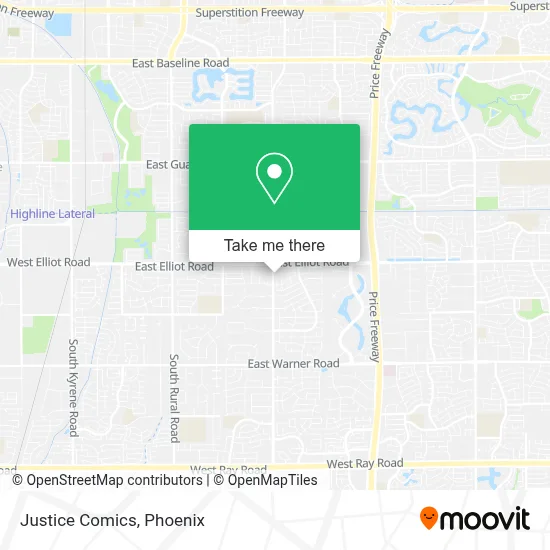 Justice Comics map