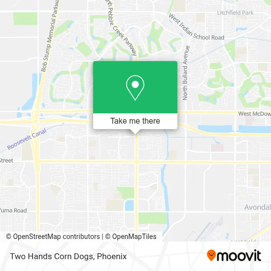 Two Hands Corn Dogs map