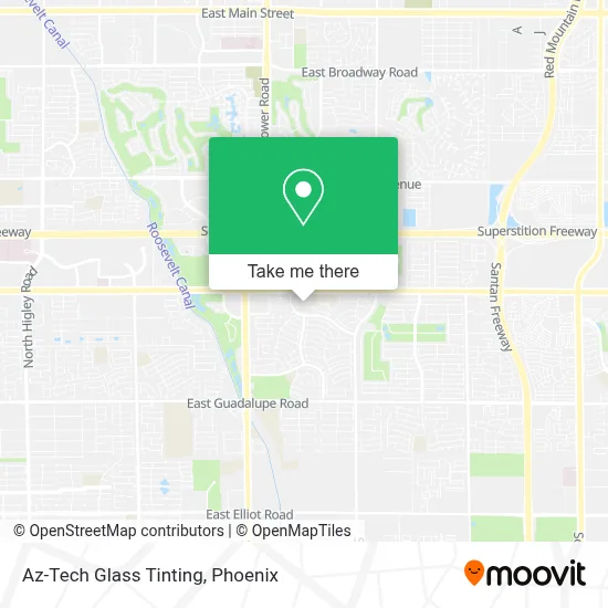 Az-Tech Glass Tinting map
