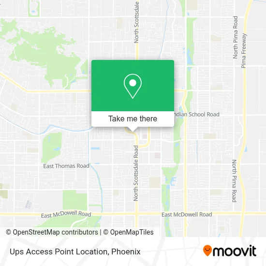 Ups Access Point Location map