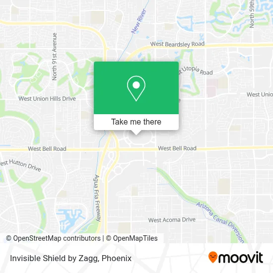Invisible Shield by Zagg map