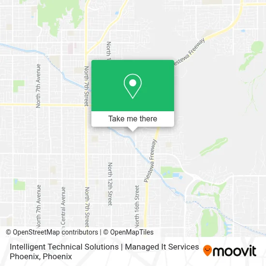 Intelligent Technical Solutions | Managed It Services Phoenix map