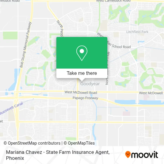 Mariana Chavez - State Farm Insurance Agent map