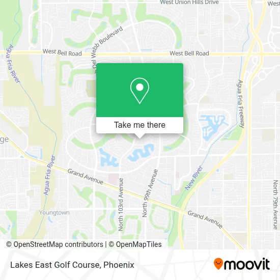Lakes East Golf Course map