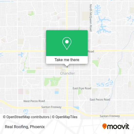 Real Roofing map