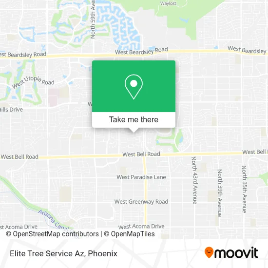 Elite Tree Service Az map