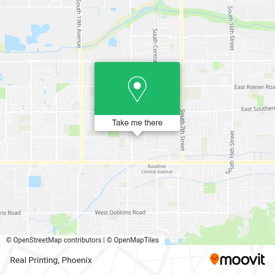 Real Printing map