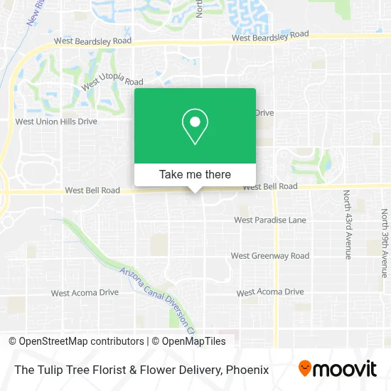 The Tulip Tree Florist & Flower Delivery map