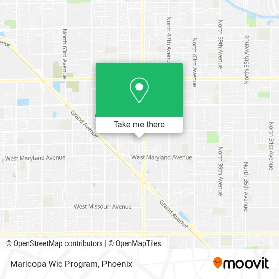 Maricopa Wic Program map