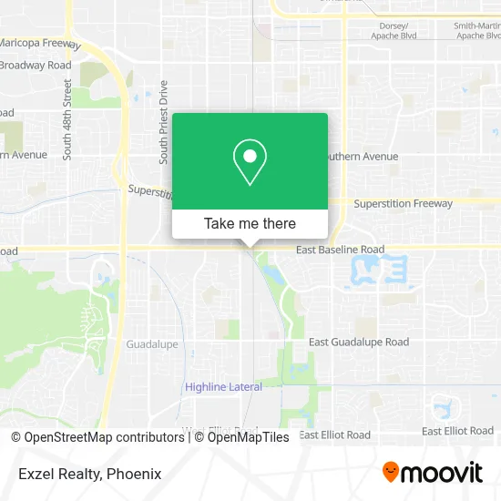 Exzel Realty map