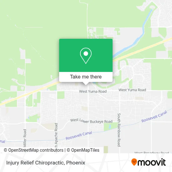 Injury Relief Chiropractic map