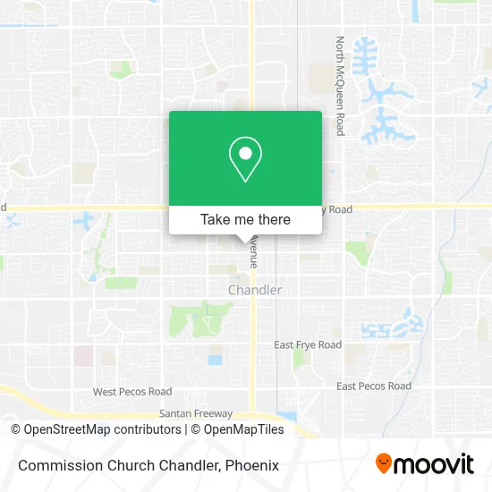 Commission Church Chandler map