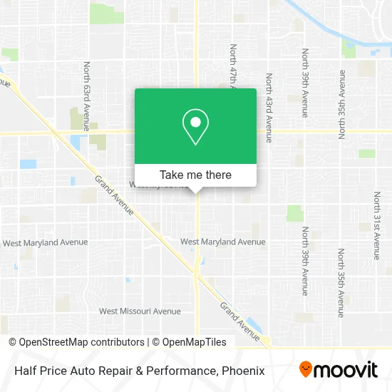 Half Price Auto Repair & Performance map