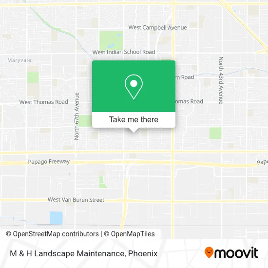 M & H Landscape Maintenance map