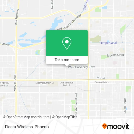 Fiesta Wireless map