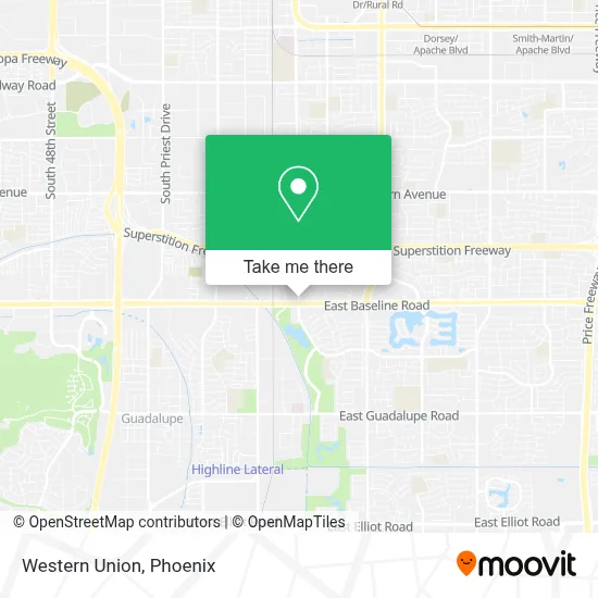 Western Union map