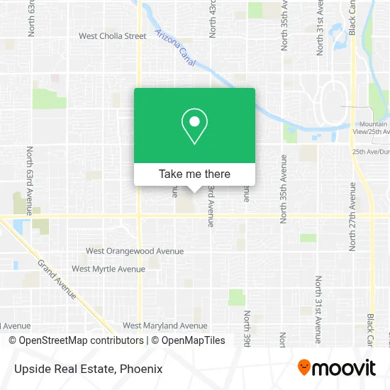 Upside Real Estate map